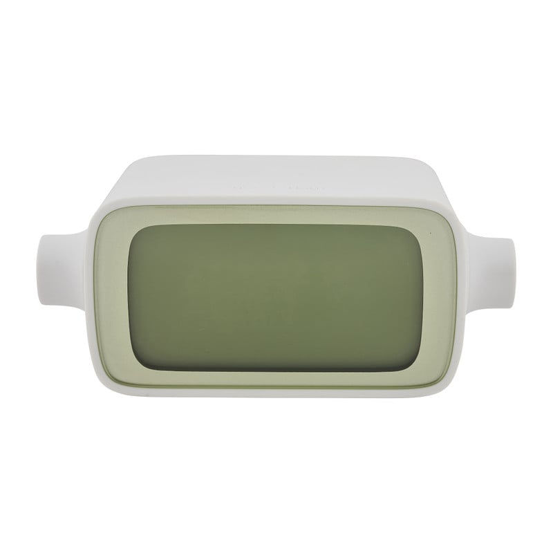 Lexon alarm klok rotation LR135 - wit/groen