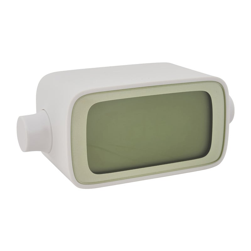 Lexon alarm klok rotation LR135 - wit/groen