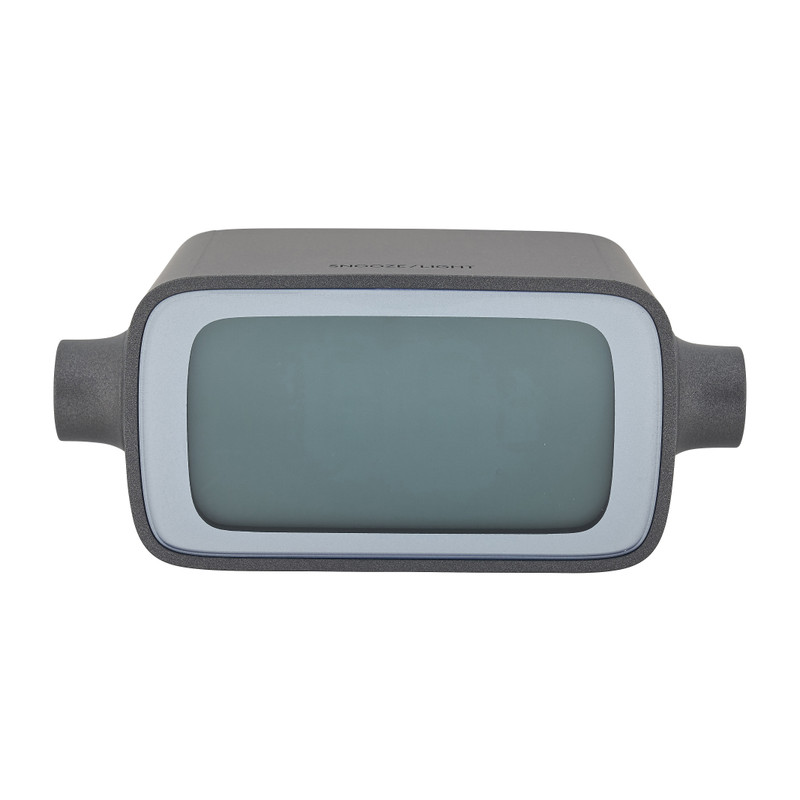 Lexon alarm klok rotation LR135 - donkergrijs