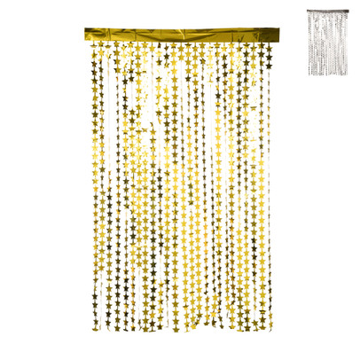 Backdrop slinger met sterren - 200x120 cm - diverse varianten