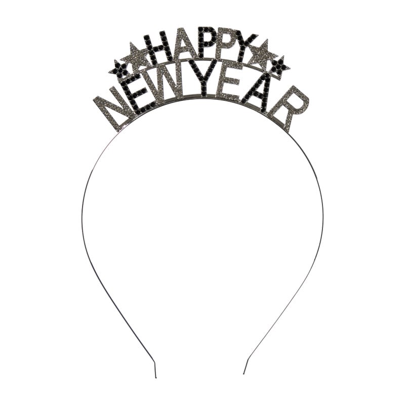 Happy New Year diadeem - goudkleurig