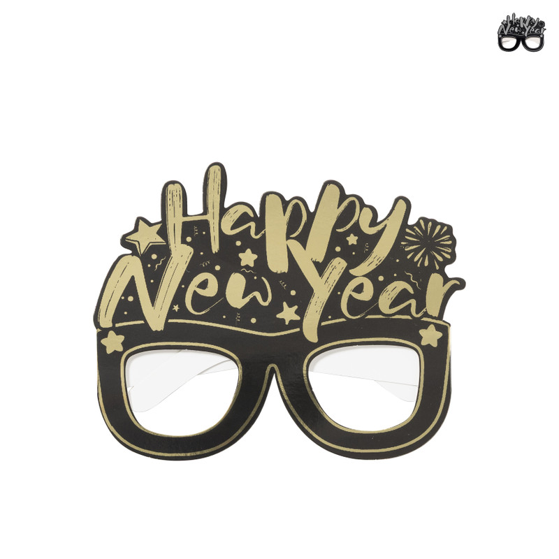 Happy New Year feestbril - set van 6 