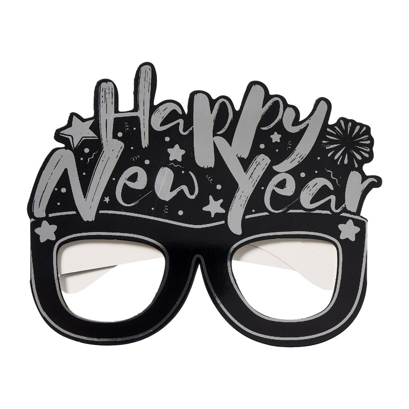 Happy New Year feestbril - set van 6 