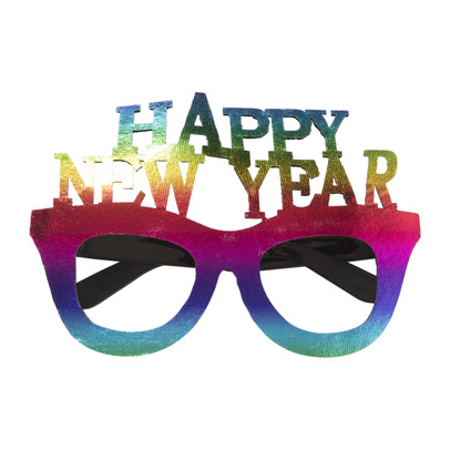 Happy New Year bril - multikleur