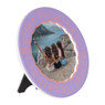 Fotolijst rond - lila - 10x10 cm