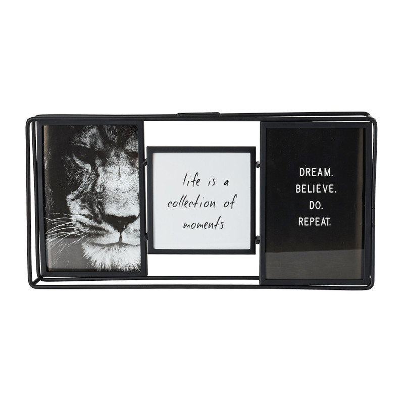 Collagekader metaal - 32x16x5 cm