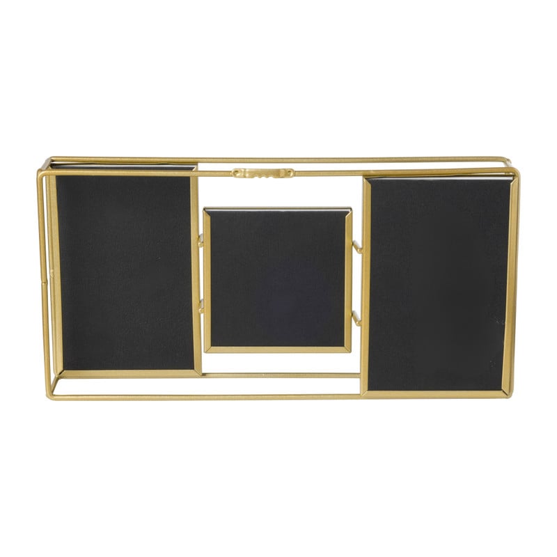 Collagelijst metaal - goudkleurig - 16.5x32x5 cm