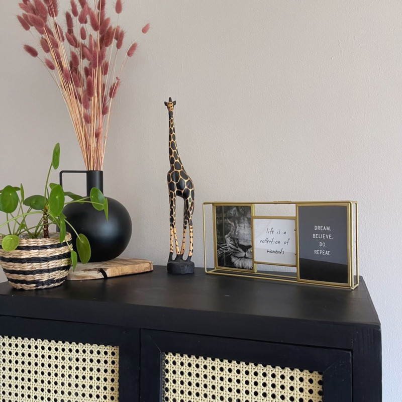 Collagelijst metaal - goudkleurig - 16.5x32x5 cm