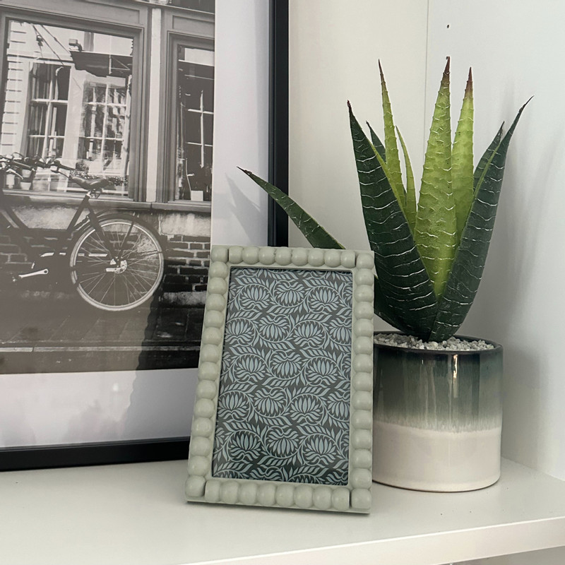 Fotolijst bobbles - groen - 11x17 cm