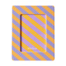 Fotolijst streep - paars/oranje - 10x15 cm