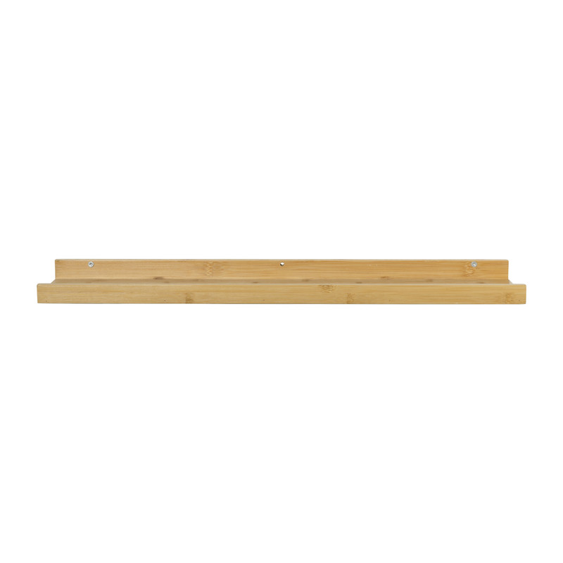 Wandplank bamboe 4x66x12 cm naturel