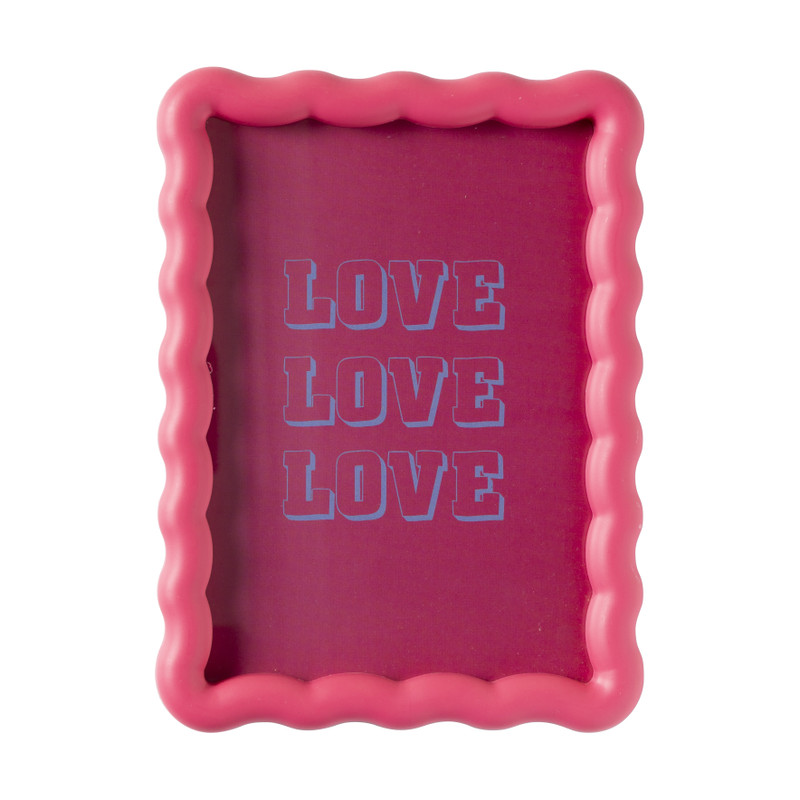 Fotolijst golfjes - roze - 13x18 cm