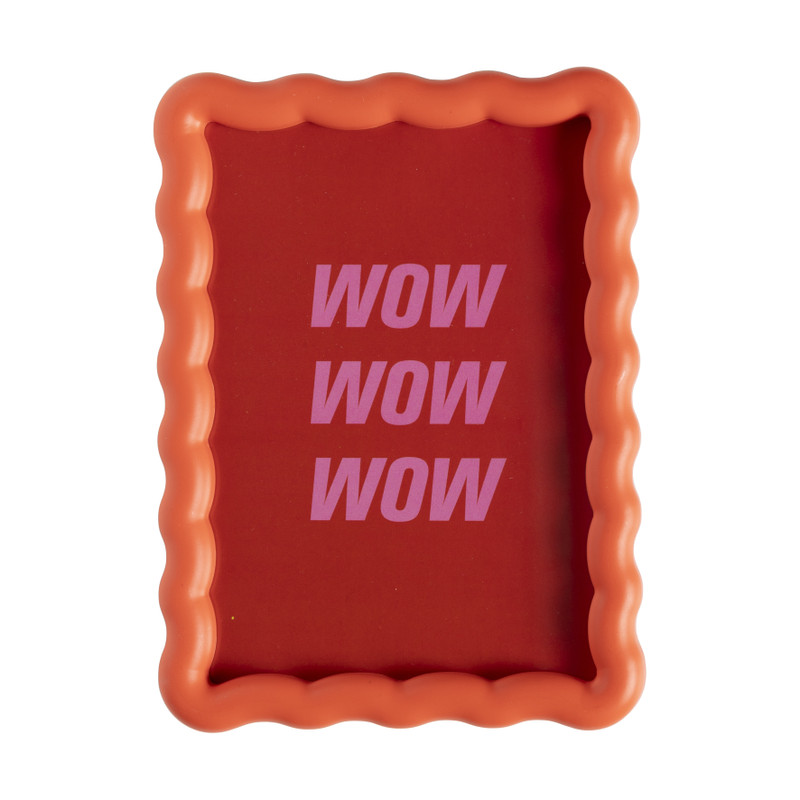 Fotolijst golfjes - rood - 13x18 cm