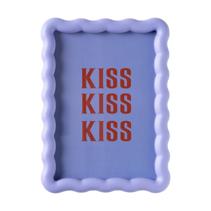 Fotolijst golfjes - paars - 13x18 cm