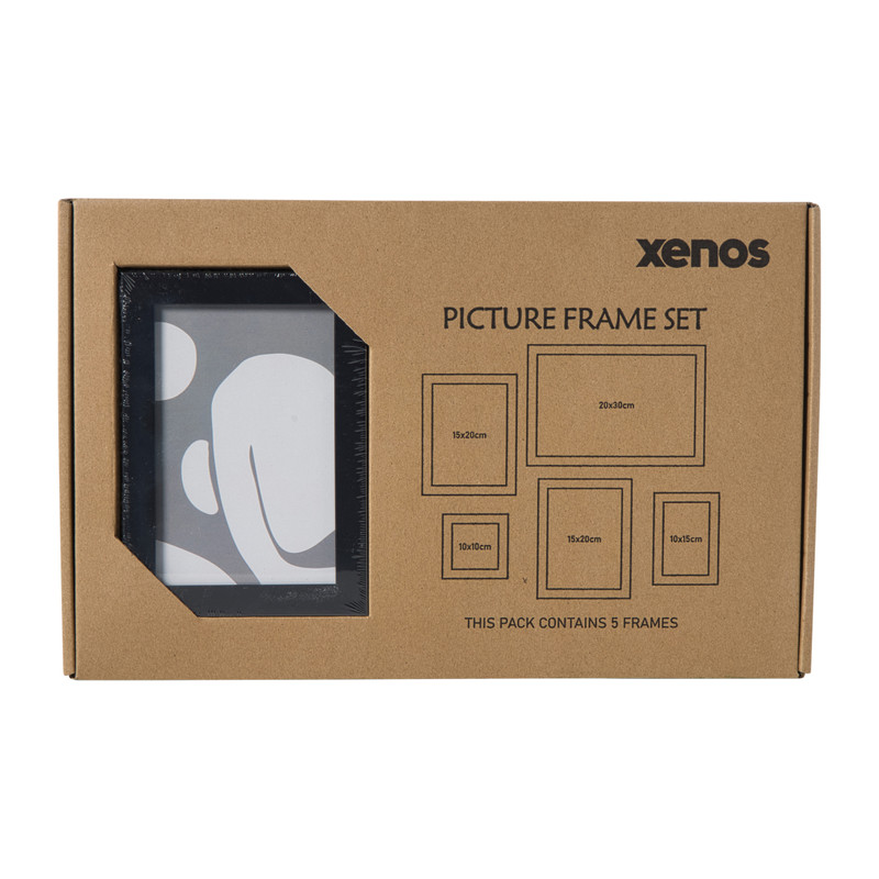 Fotolijstjes - zwart - set van 5