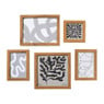 Fotolijstjes - hout - set van 5