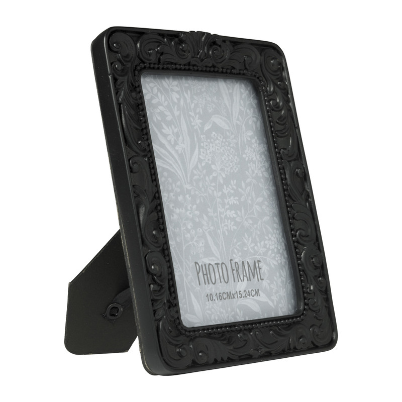 Fotolijst barok - zwart - 10x15 cm