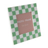 Fotolijst tokio - groen/wit - 10x10 cm