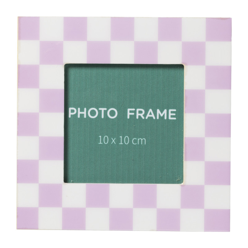 Fotolijst tokio - lila/wit - 10x10 cm