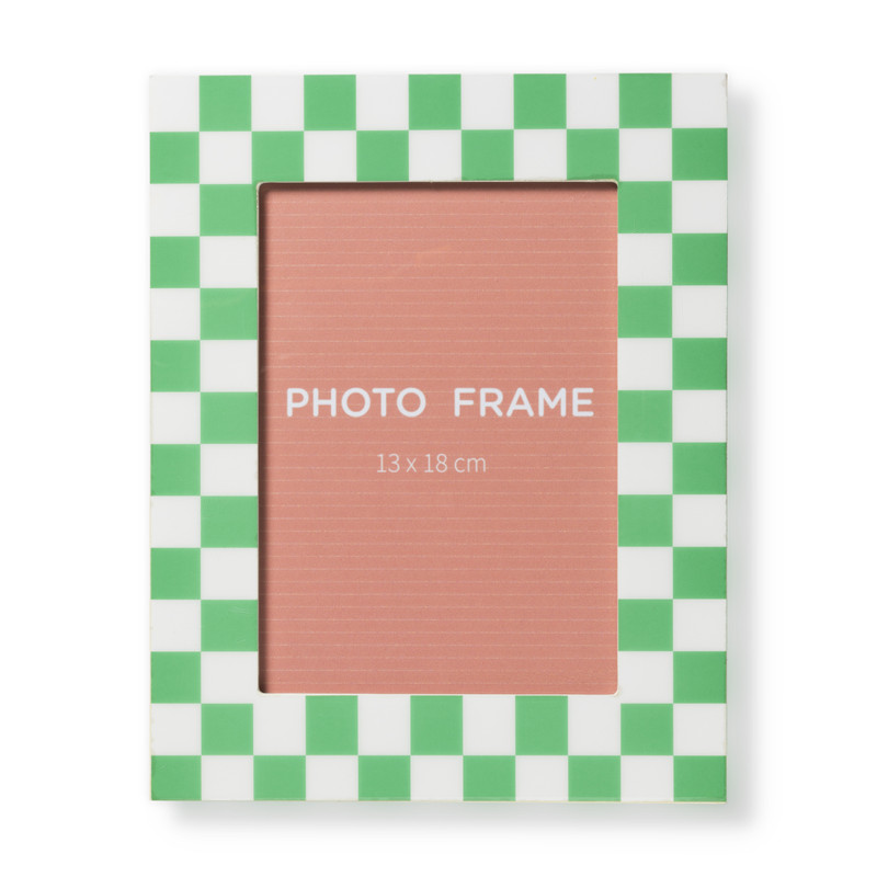 Fotolijst tokio - groen/wit - 13x18 cm