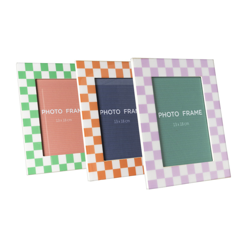 Fotokader tokio - peach/wit - 13x18 cm