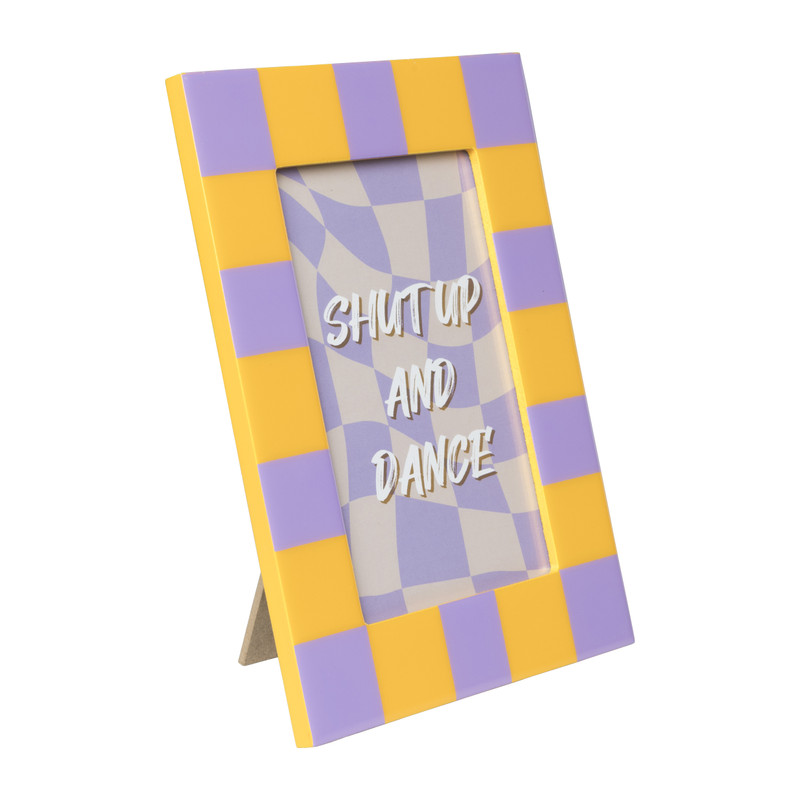 Fotokader blokjes - oranje/paars - 10x15 cm