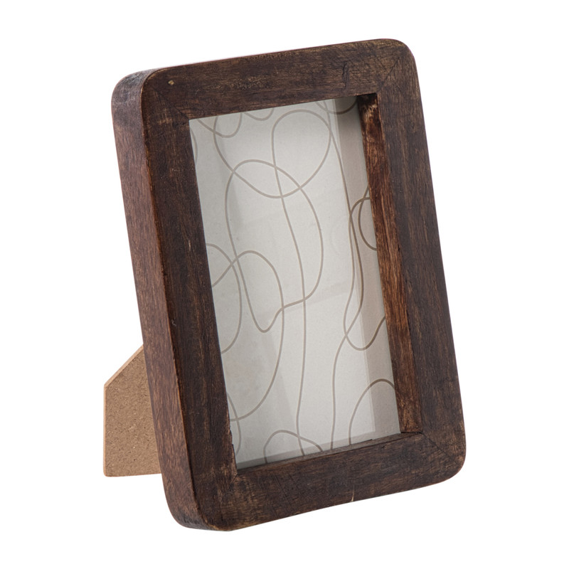 Fotolijst hout klein - bruin - 10x15 cm