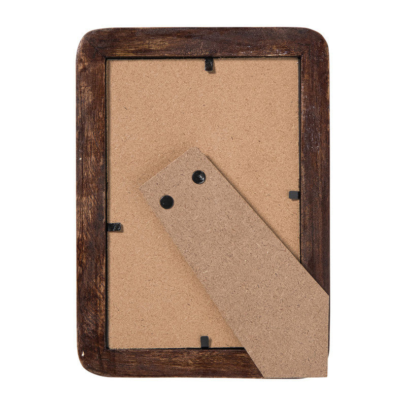 Fotolijst hout klein - bruin - 10x15 cm