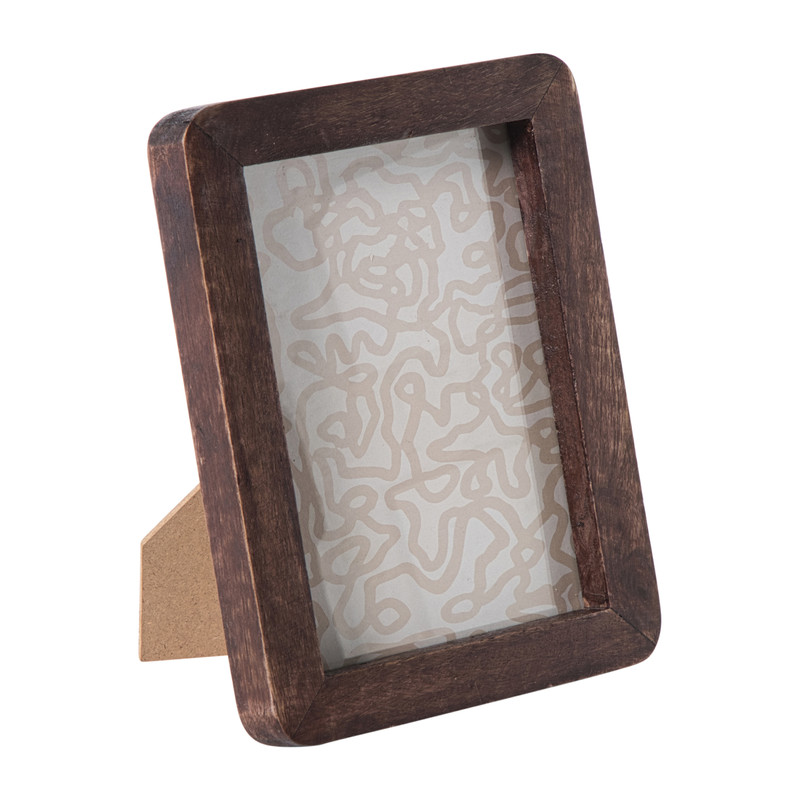 Fotolijst hout groot - bruin - 12.7x17.8 cm 