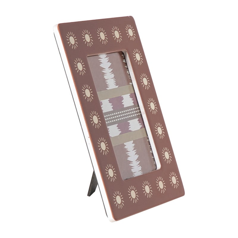 Fotolijst zon - bruin - 15x20 cm