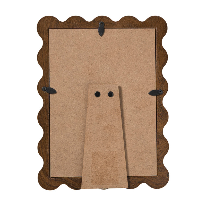 Fotolijst hout bolletjes groot - bruin - 13x18 cm