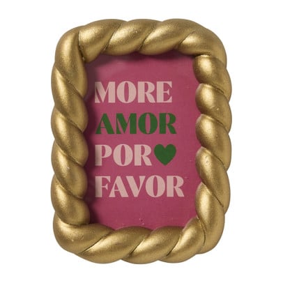 Mini fotolijstje - goud - 7x9 cm