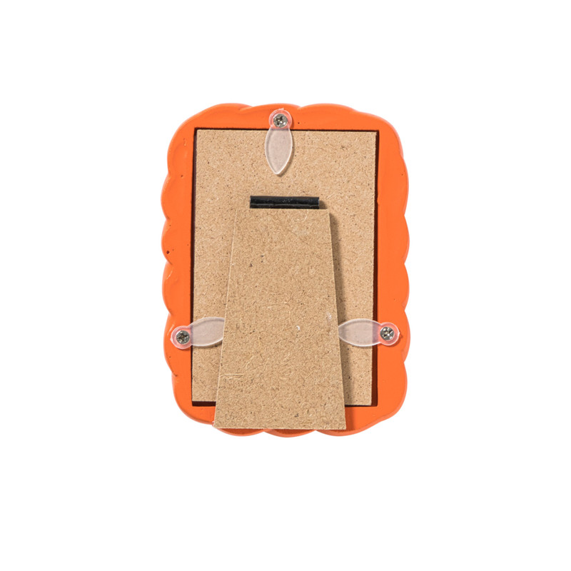 Mini fotolijstje - oranje - 7x9 cm