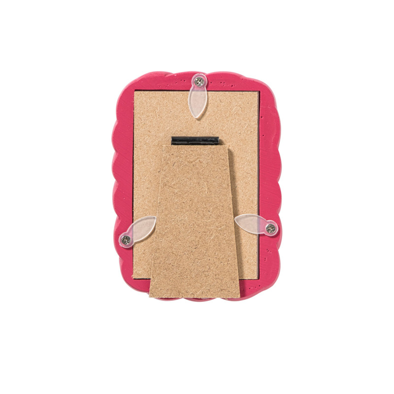 Mini fotolijstje - bordeauxrood - 7x9 cm