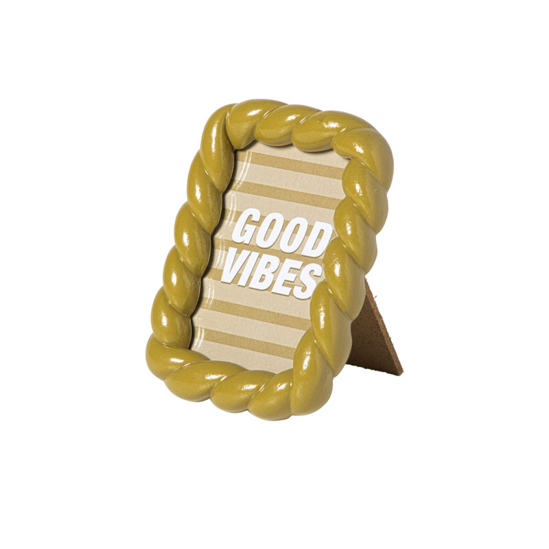 Mini fotolijstje - olijfgroen - 7x9 cm