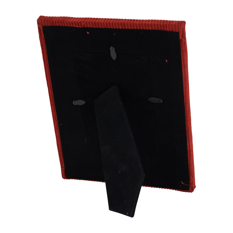 Fotolijst corduroy - rood - 10x15 cm