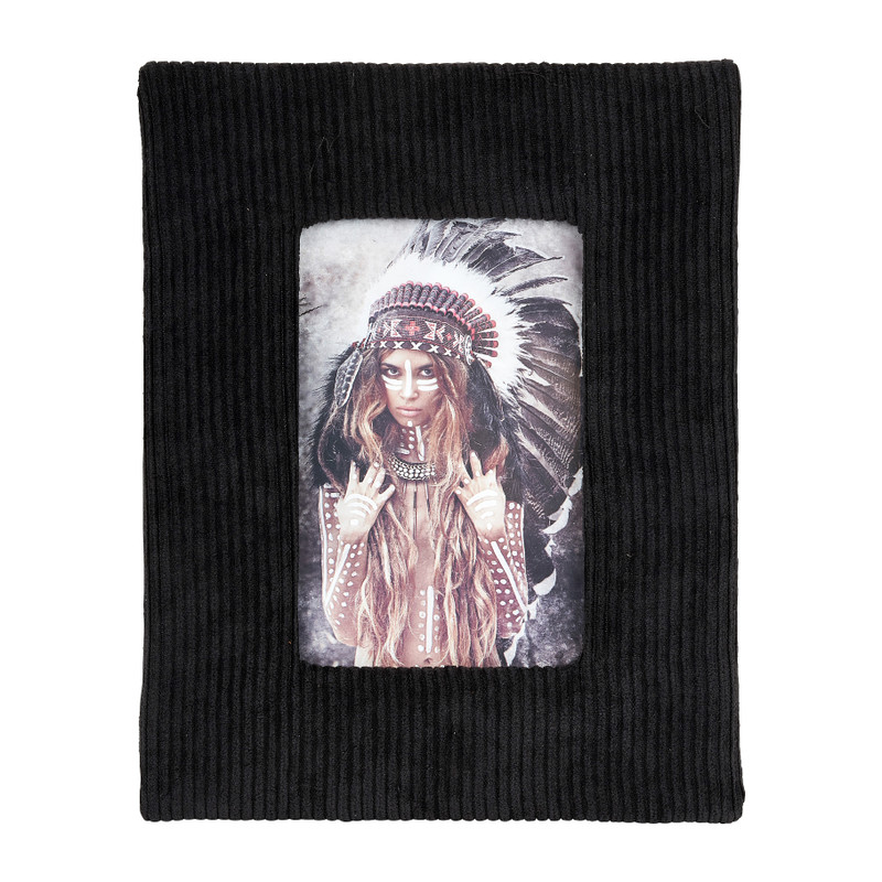 Fotolijst Corduroy - zwart - 10x15 cm