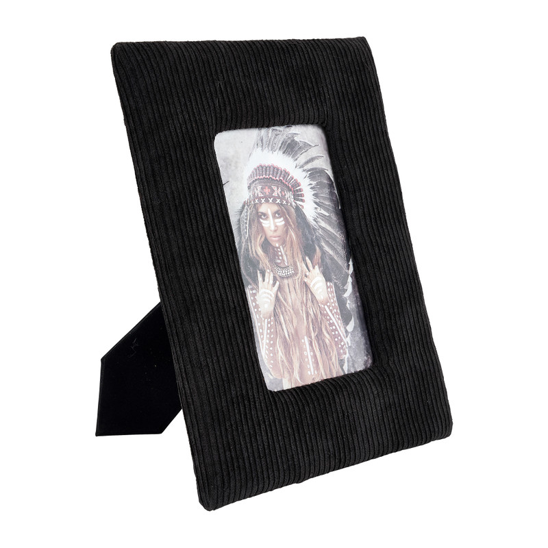 Fotolijst Corduroy - zwart - 10x15 cm