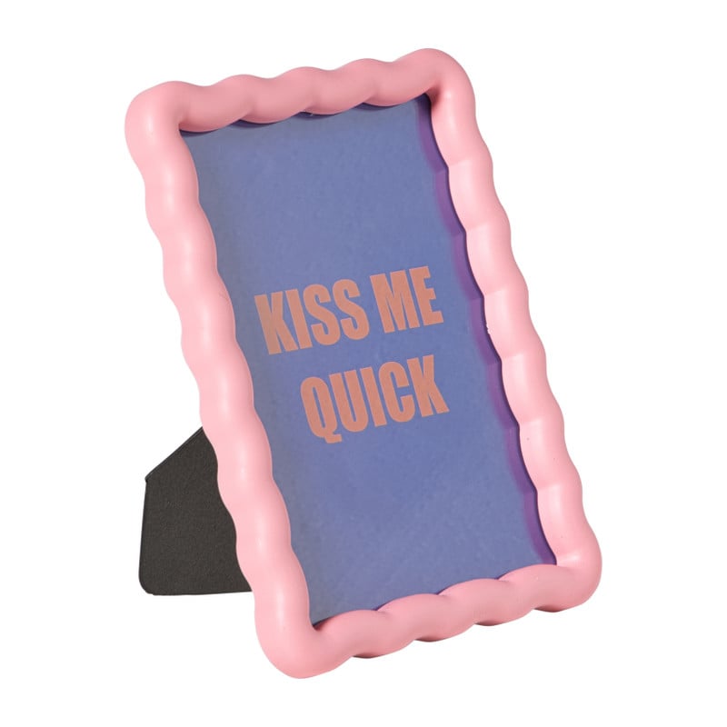 Fotolijst golf - roze - 13x18 cm