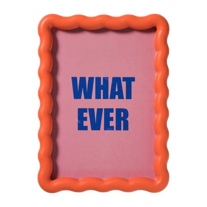 Fotolijst golf - oranje - 13x18 cm