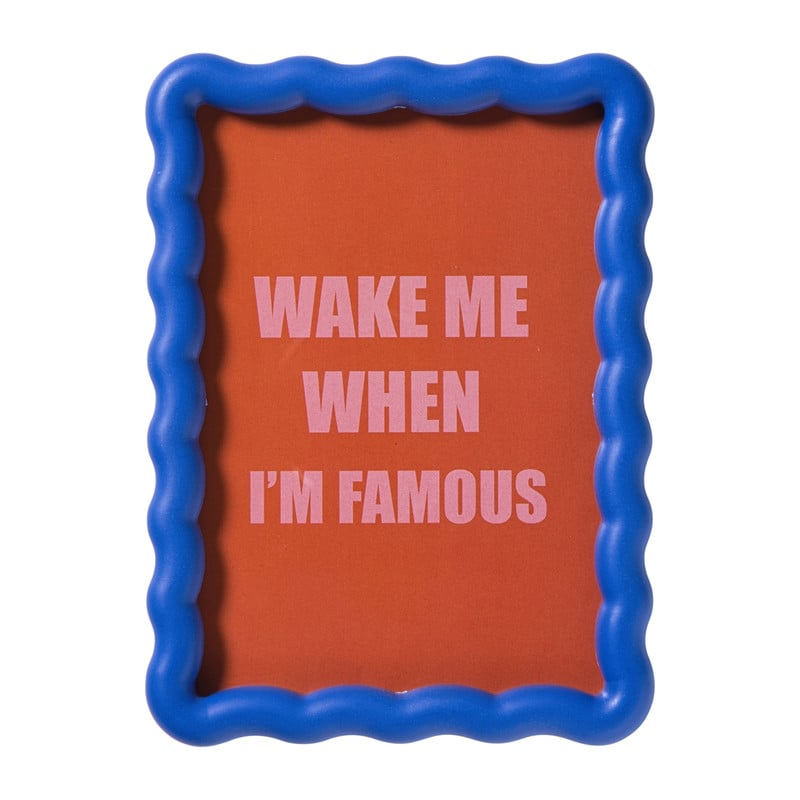 Fotolijst golf - blauw - 13x18 cm 