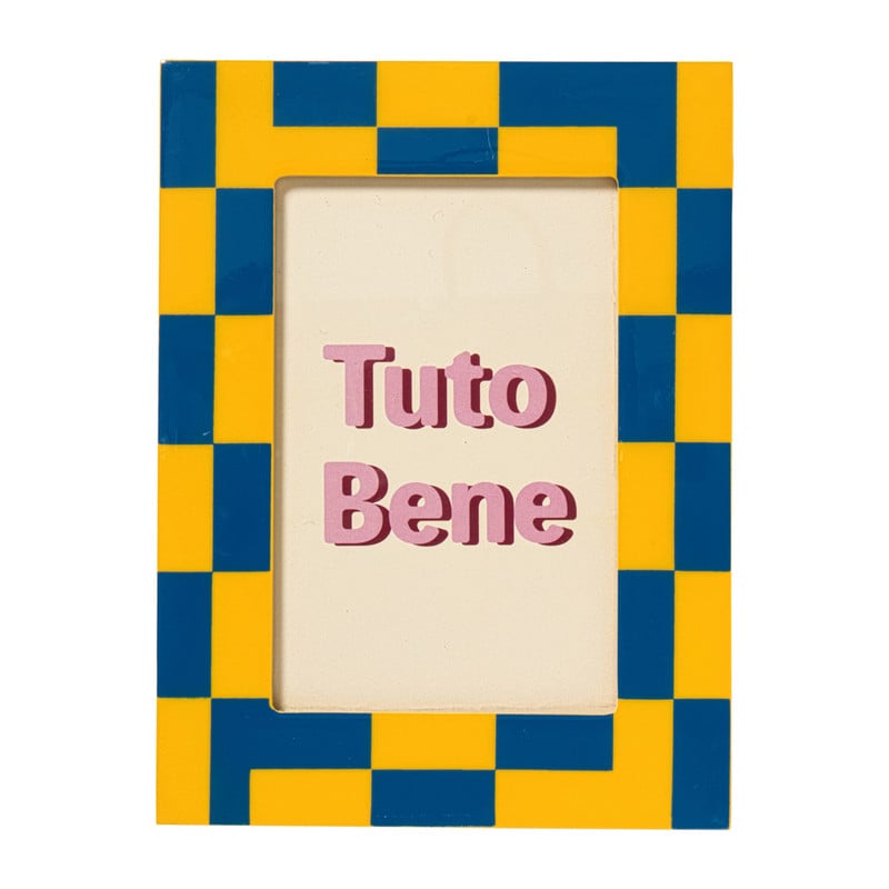 Fotolijst vlakken - blauw - 10x15 cm