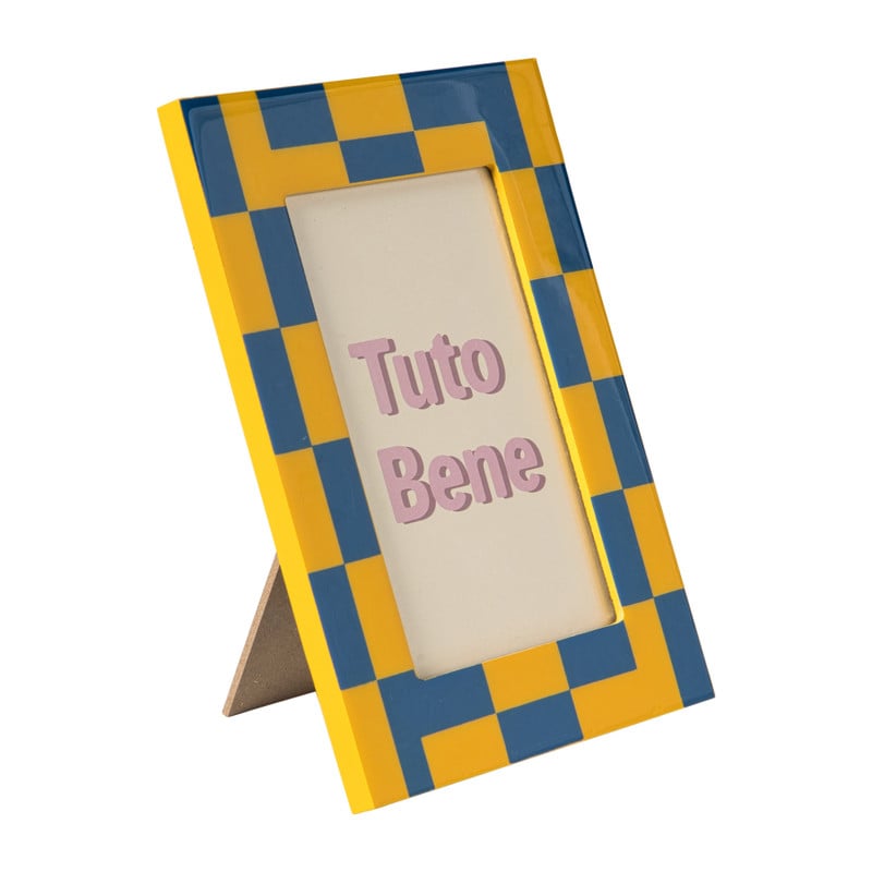 Fotolijst vlakken - blauw - 10x15 cm