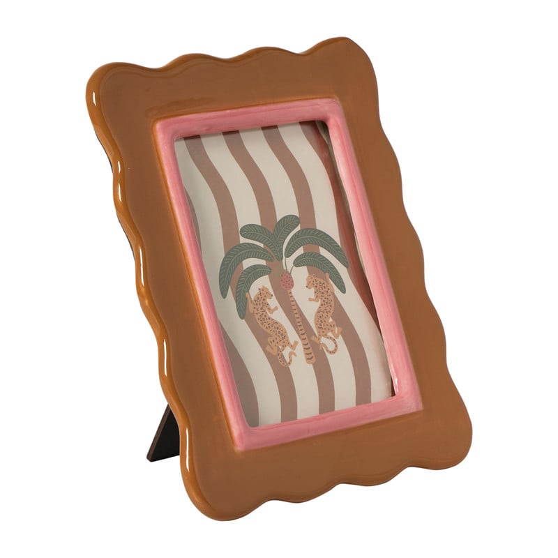 Fotolijst Marbella - bruin/roze - 10x15 cm