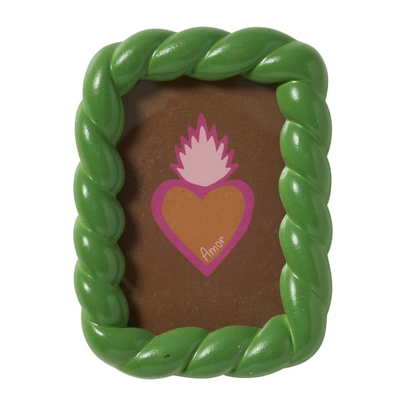 Fotolijst mini - groen - 5x8 cm