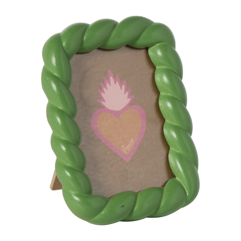 Fotolijst mini - groen - 5x8 cm