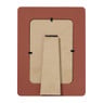 Fotolijstje streep lovely - bruin/rood - 10x15 cm