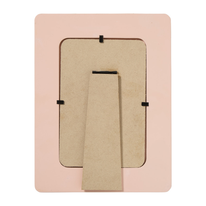 Fotolijstje blokjes - bruin/rood - 13x18 cm