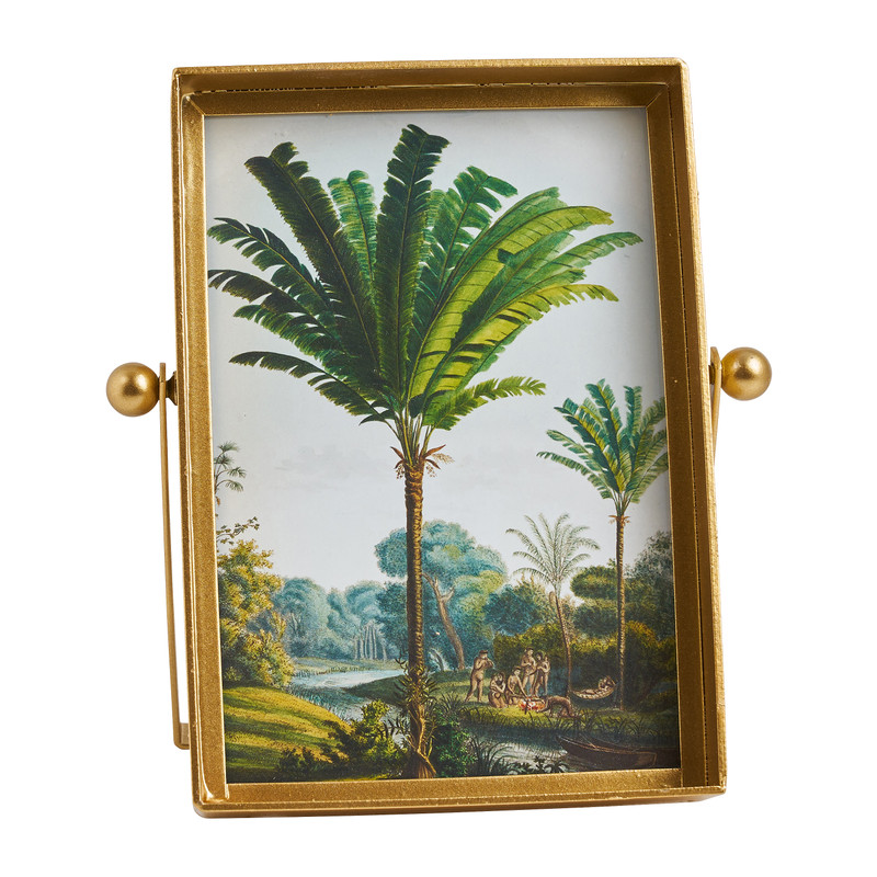 Fotolijst jungle - goudkleurig - 13x18 cm