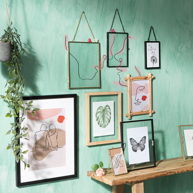 Fotolijst jungle - goud - 9x13 cm